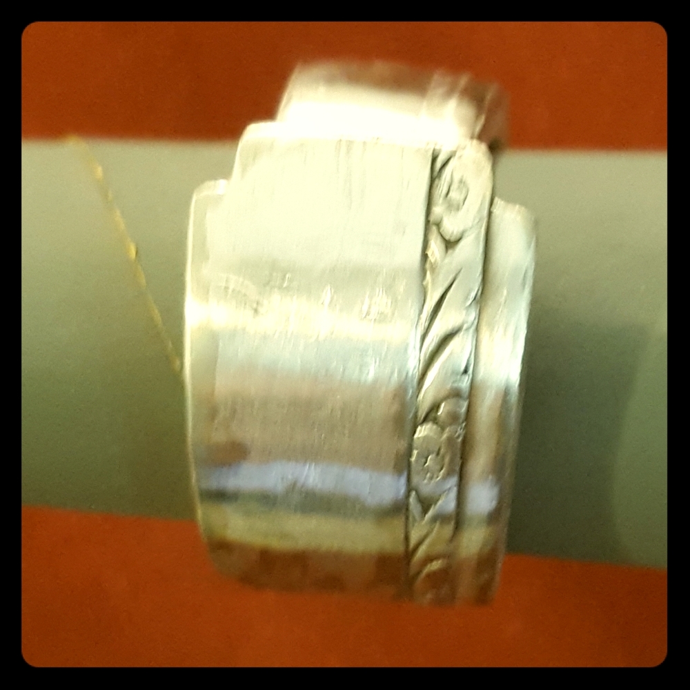 Silver spoon ring